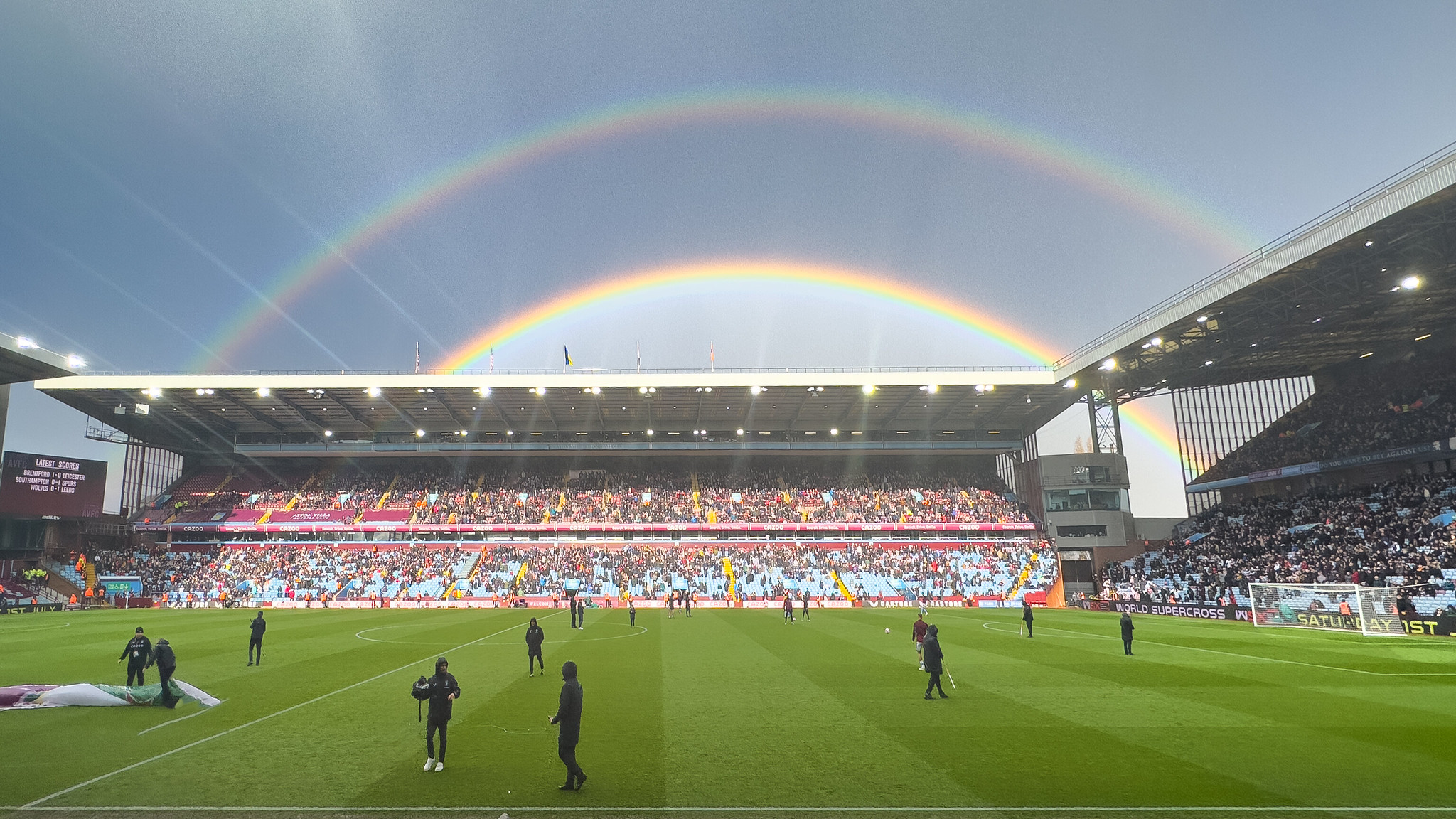Aston Villa Villa Park General View rainbow