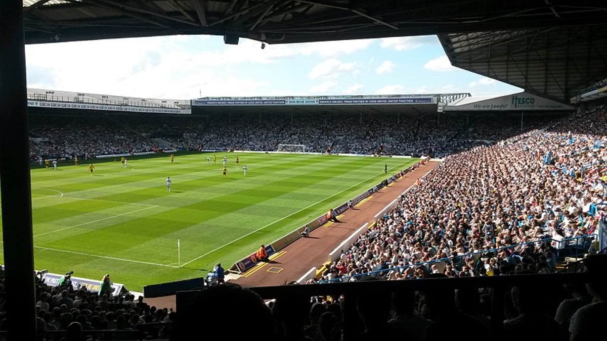 Leeds United manager to head operations at Elland Road Stadium, panoramic view