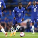 N'golo Kante dribbling with the ball