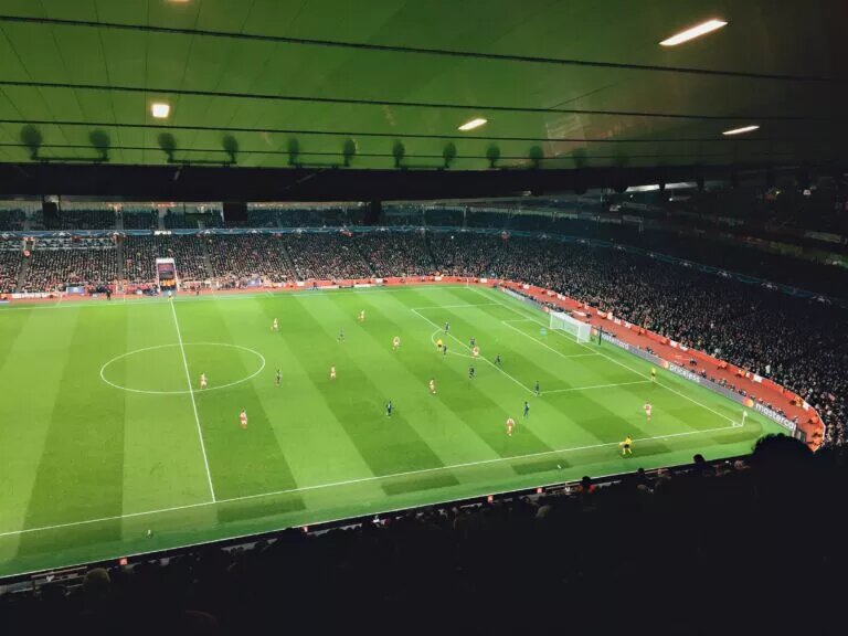 A view of Arsenal stadium from on high