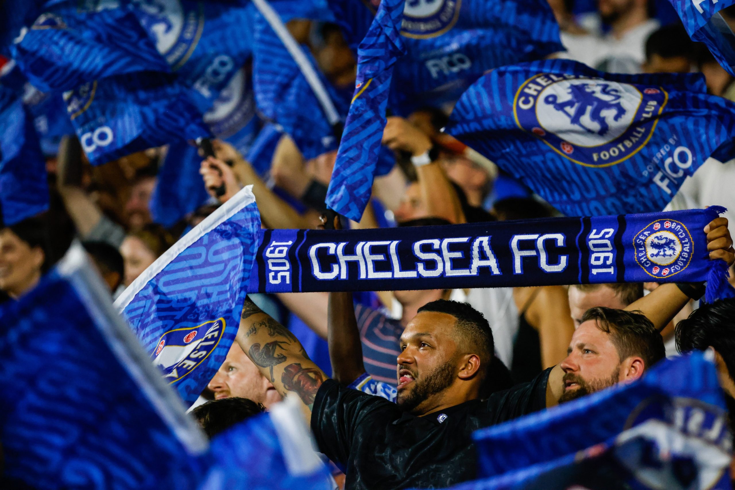 Chelsea fans watching preseason game - Romelu Lukaku