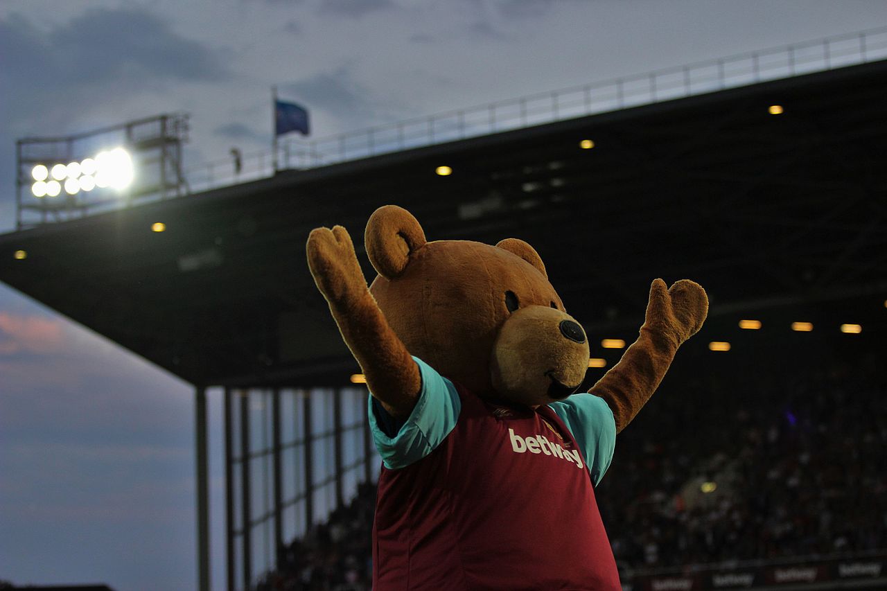 West Ham United mascot celebrates - Carlos Borges