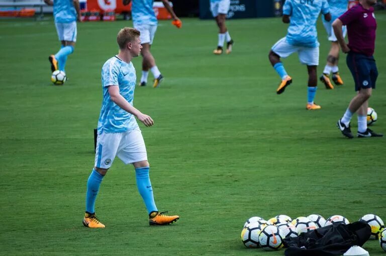Manchester City's Kevin De Bruyne in Training