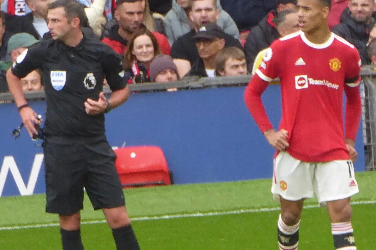 Mason Greenwood Playing for Manchester United