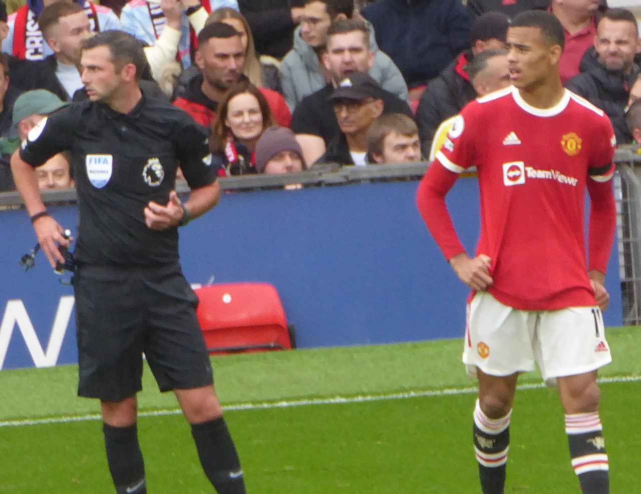 Mason Greenwood in Man United training ahead of West Brom