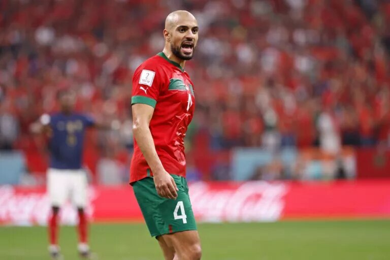Sofyan Amrabat has today been pictured wearing United kit for the first time