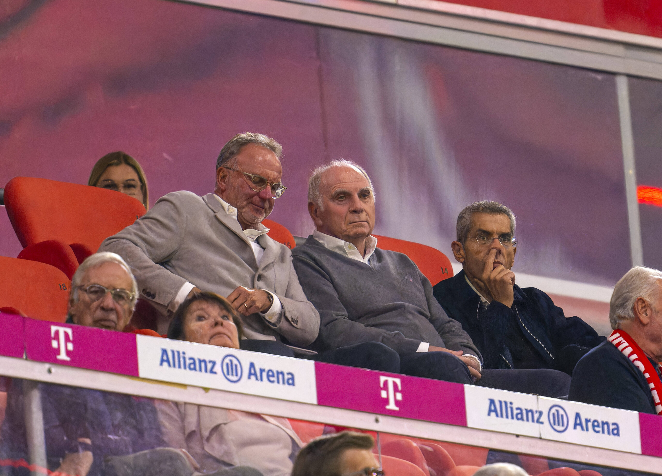 Bayern board watching a match