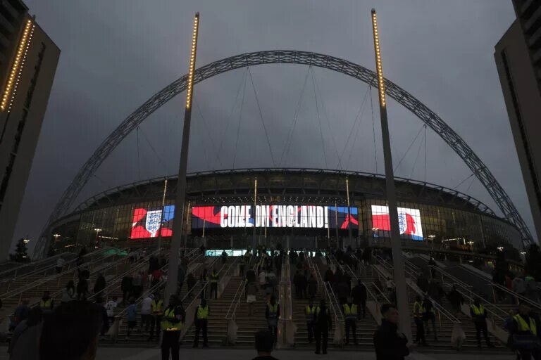 Image of Wembley Stadium ahead of an England match