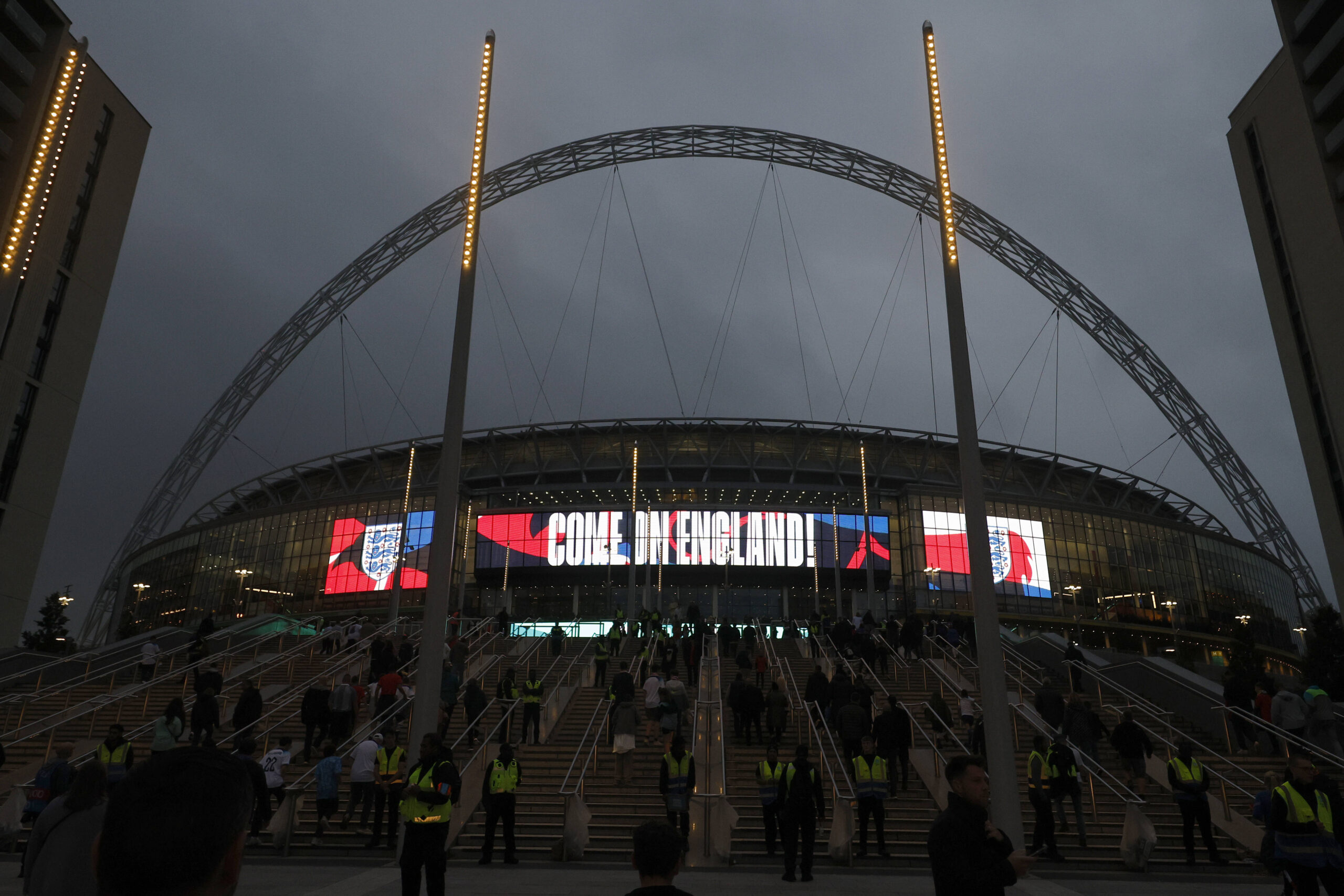 Image of Wembley Stadium ahead of an England match