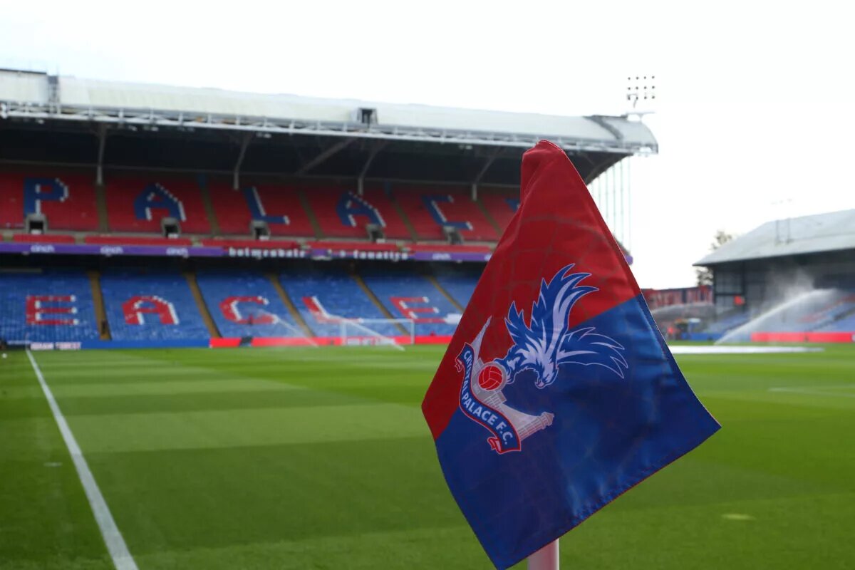 Selhurst Park, Selhurst, London, England Premier League Football, Crystal Palace versus Nottingham Forest Corner flag