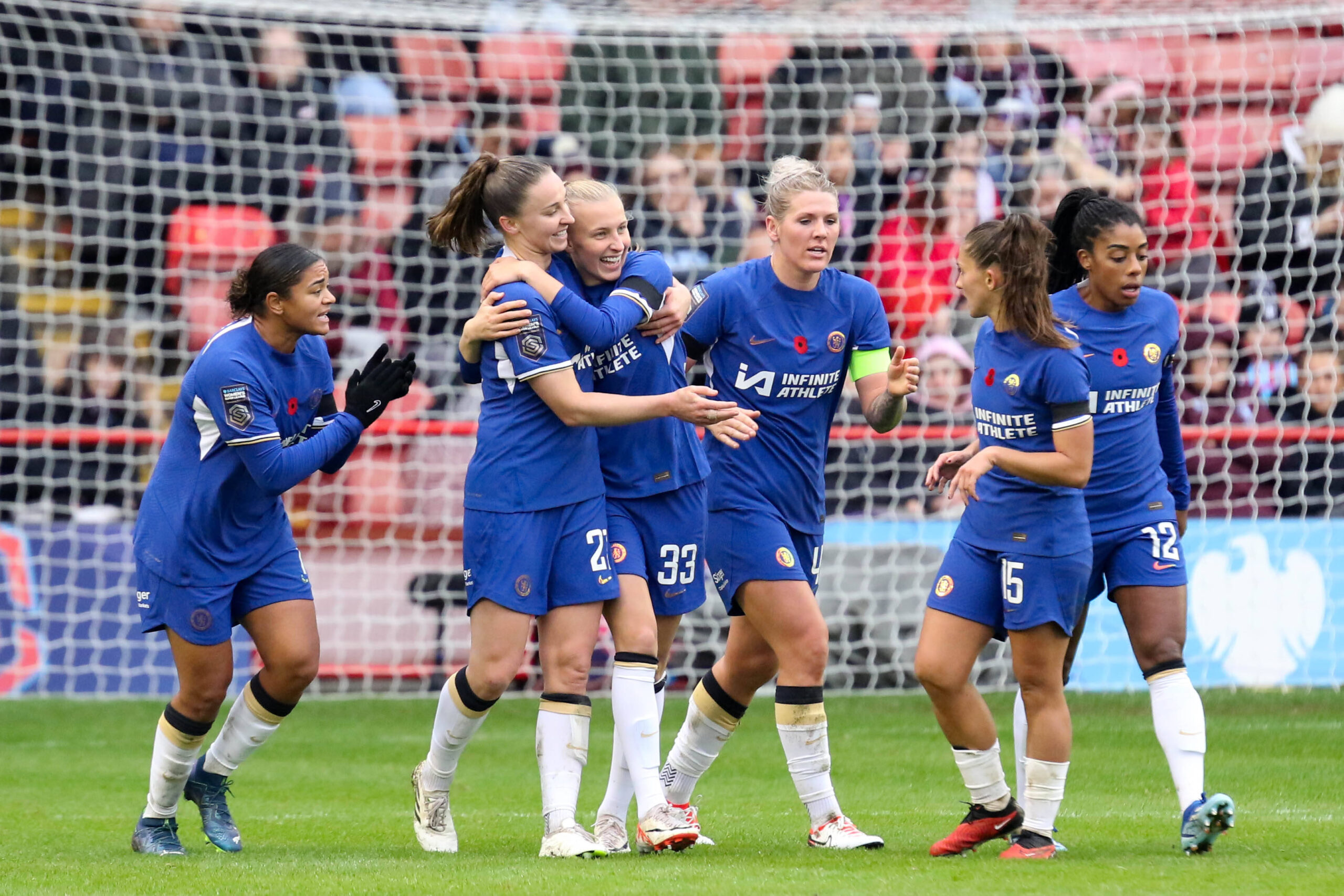 Chelsea Women celebrate goal