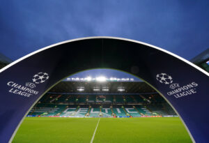 Celtic Park prepared to a Champions League night