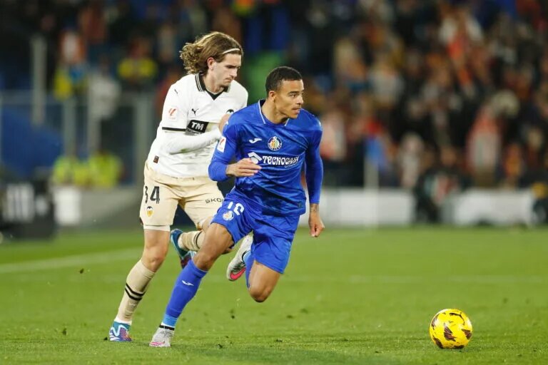 Manchester United's Mason Greenwood on loan at Getafe