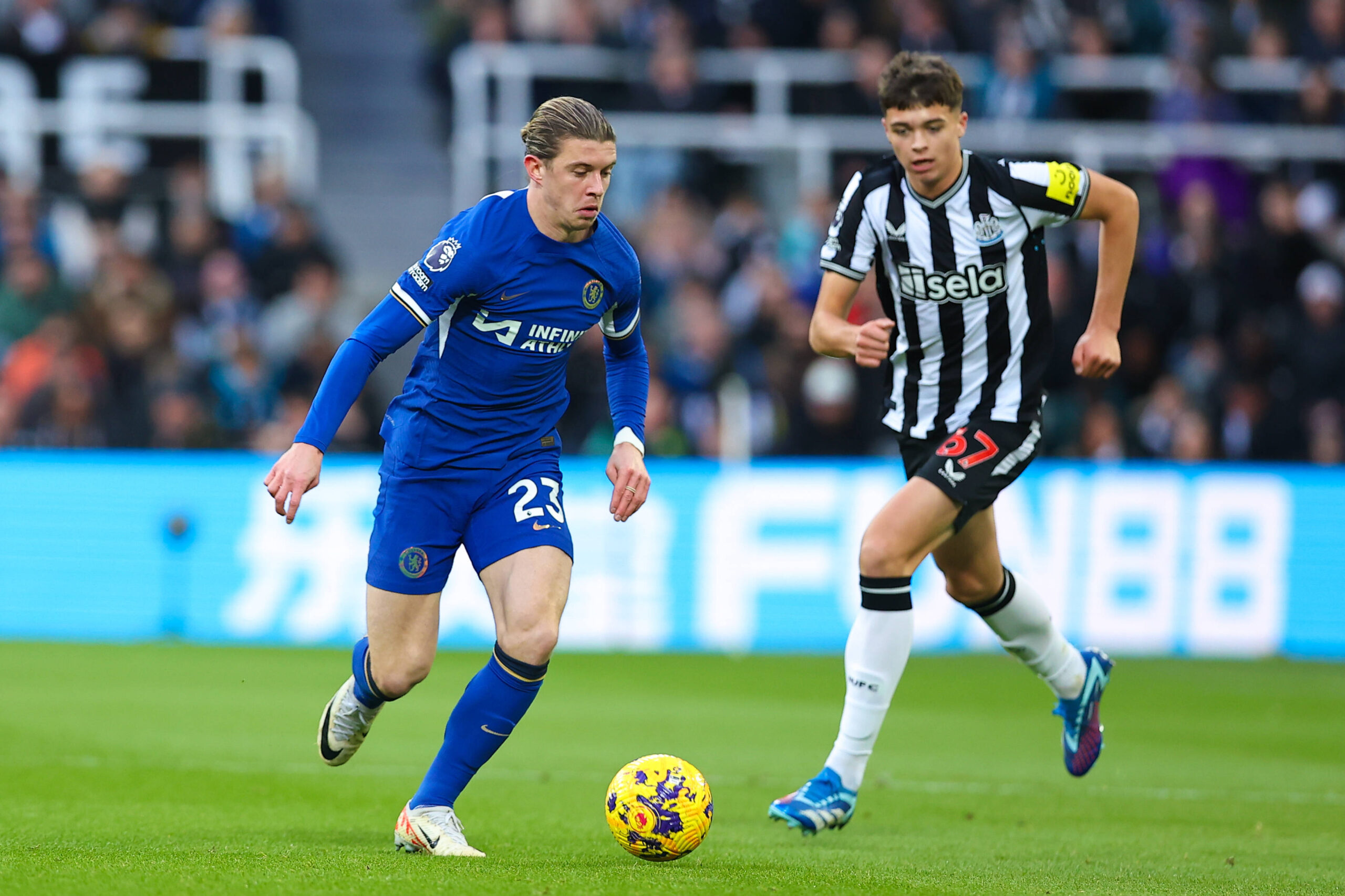 Conor Gallagher in action for Chelsea against Newcastle United.