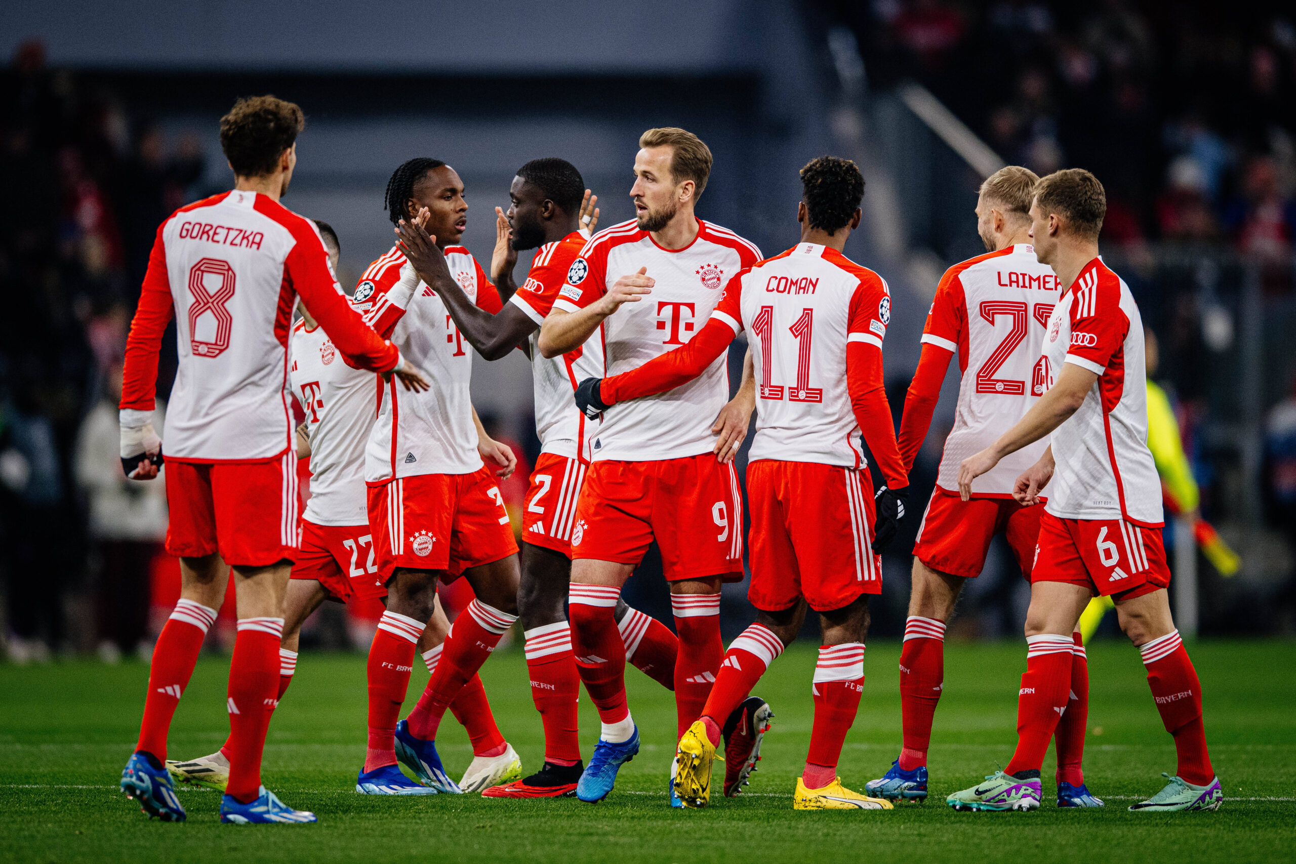 Bayern Munich celebrate a goal