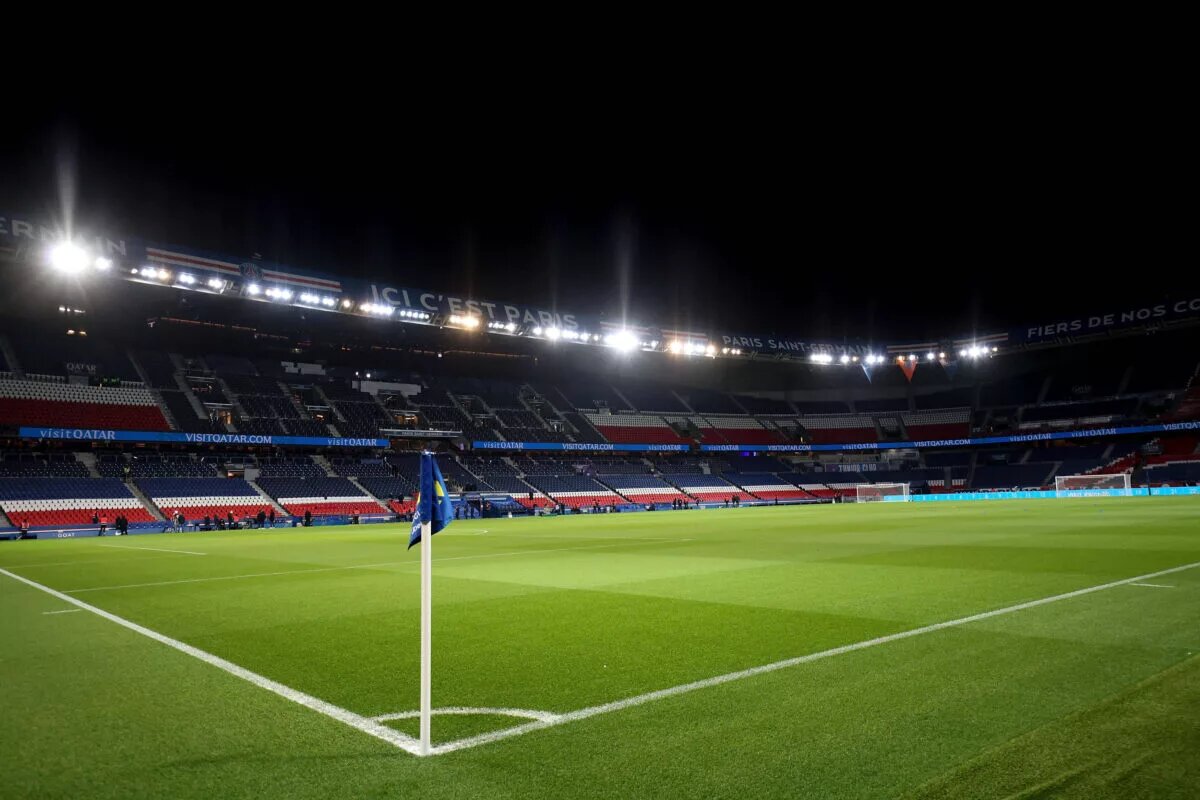 A photo of an empty Parc des Princes