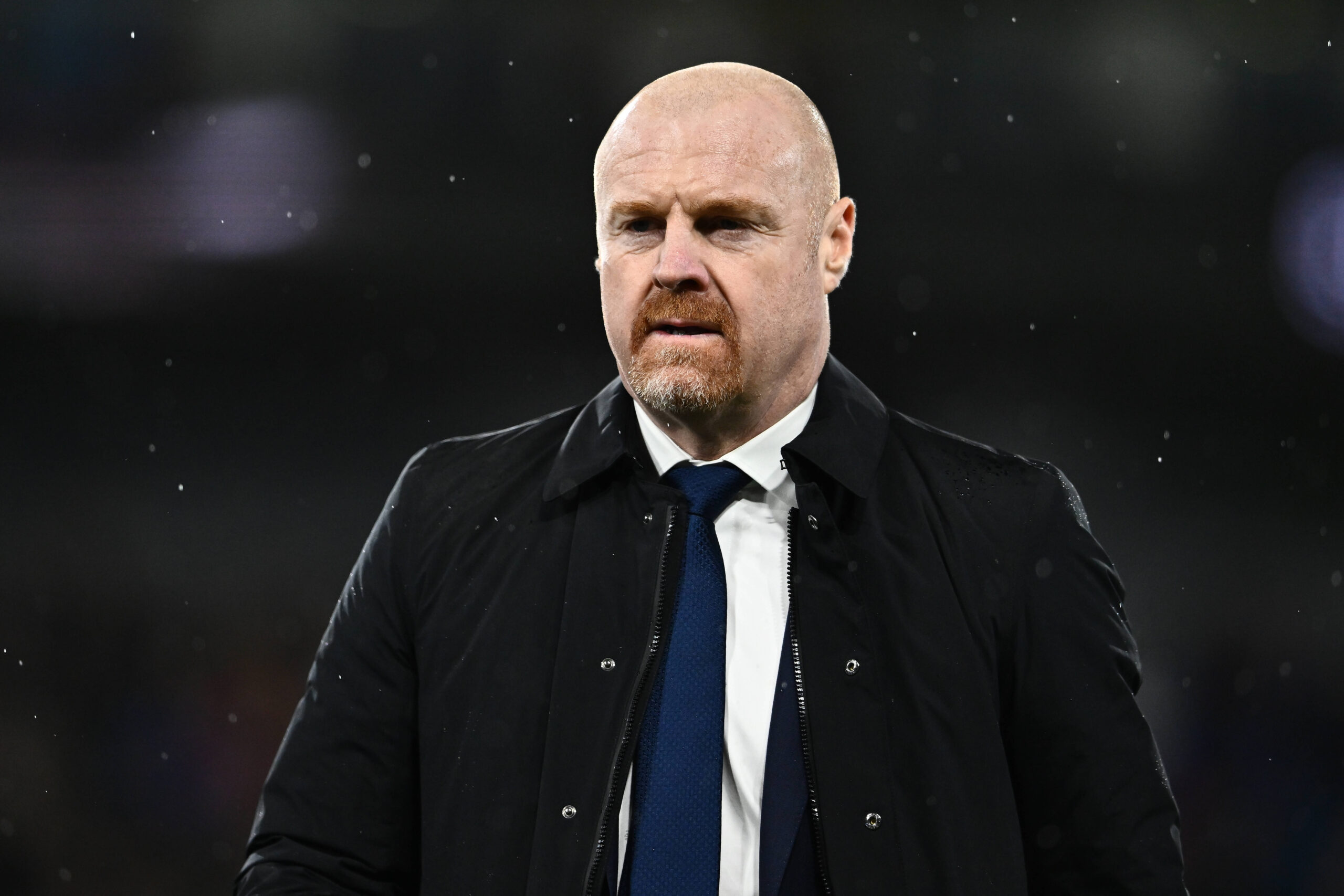 Sean Dyche leaves the field following an FA Cup tie with Crystal Palace