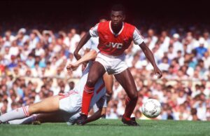 Paul Davis of Arsenal. 12.05.1987 IMAGO Image ID: 0007990109