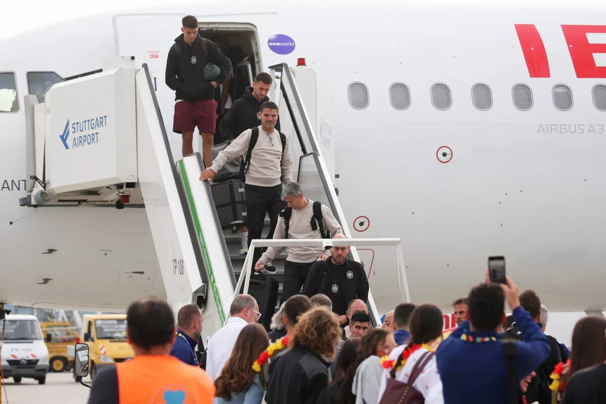 Spanish national team arrives ahead of Euro 2024