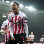 Jobe Bellingham celebrates scoring against Leeds United. CREDIT: IMAGO / PA Images MEDIA ID: 1037941441