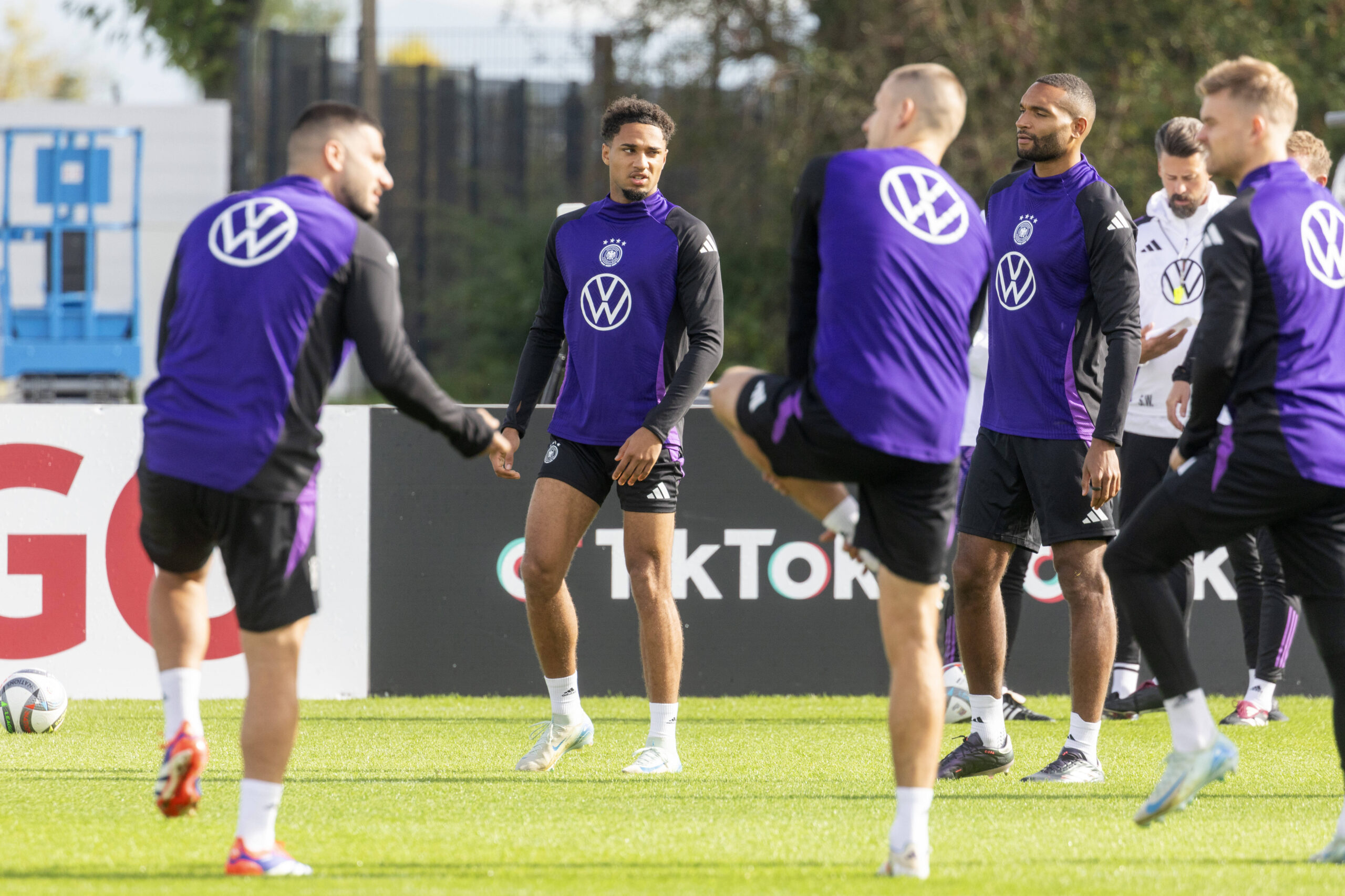 Germany players training ahead of Nations League match with Bosnia