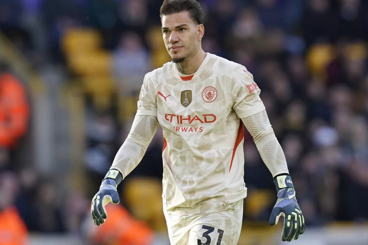 Ederson pictured during a match