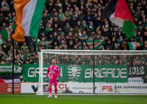 Kasper Schmeichel pictured playing for Celtic