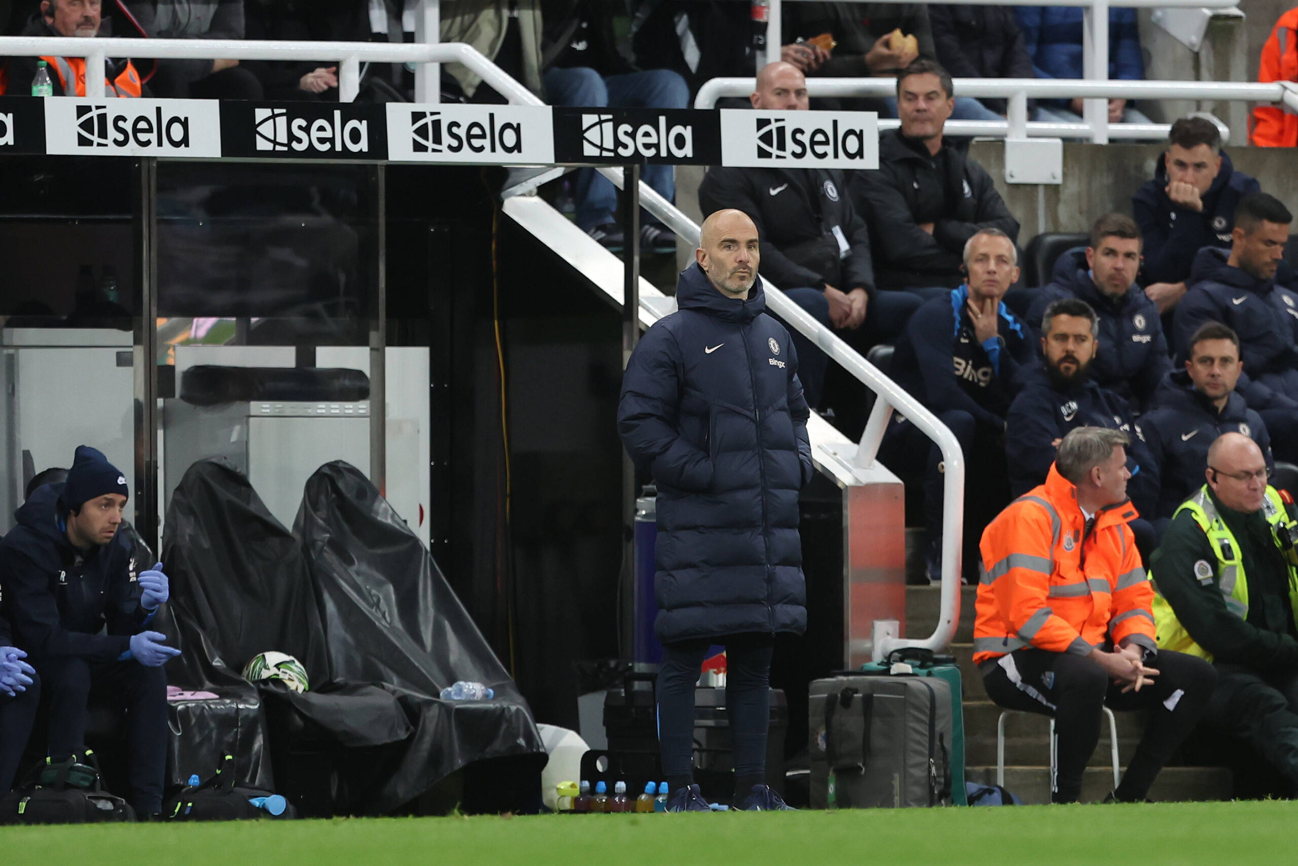 Enzo Maresca pictured during Carabao Cup tie with Newcastle