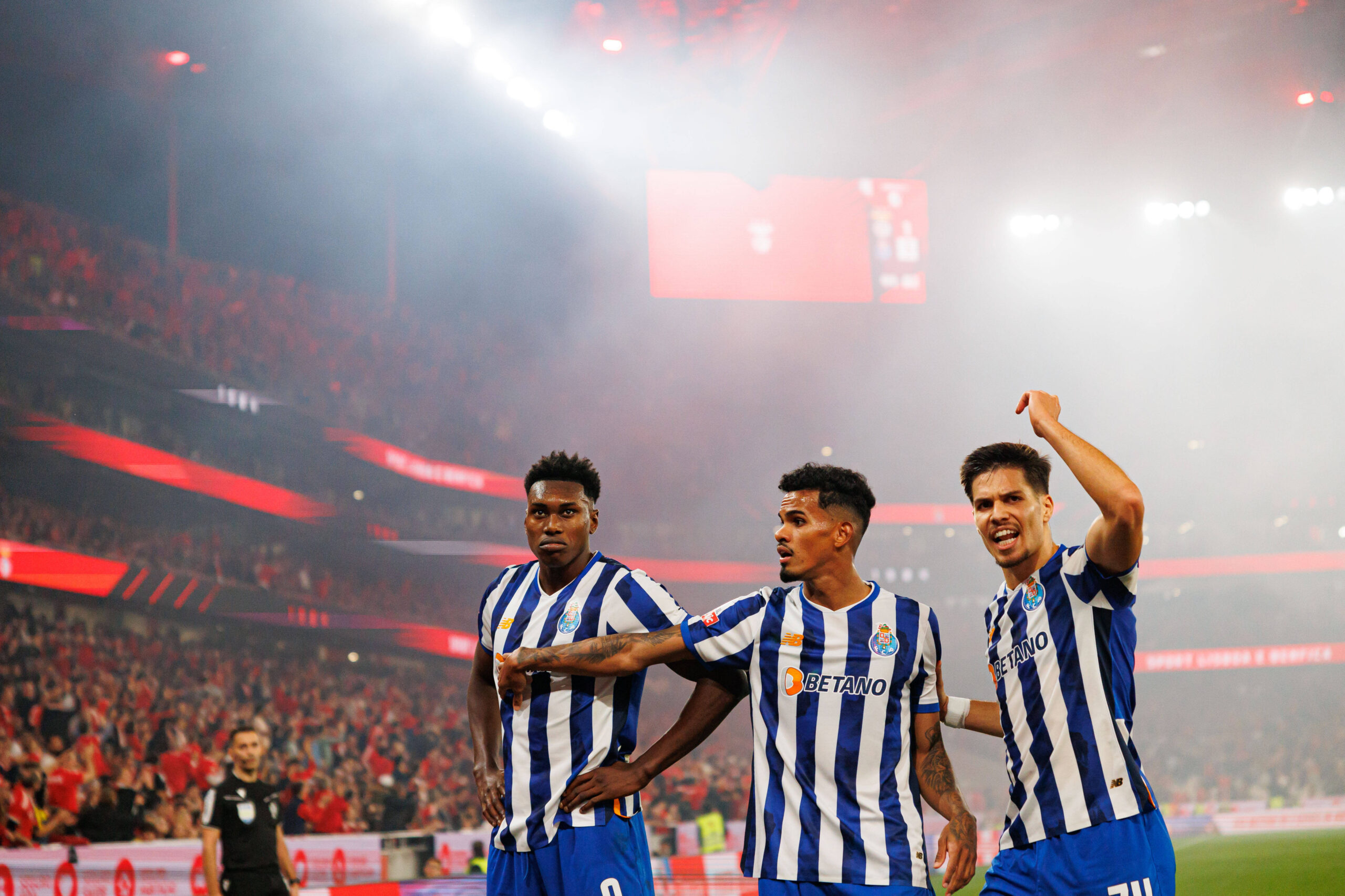 Samu celebrating Porto goal