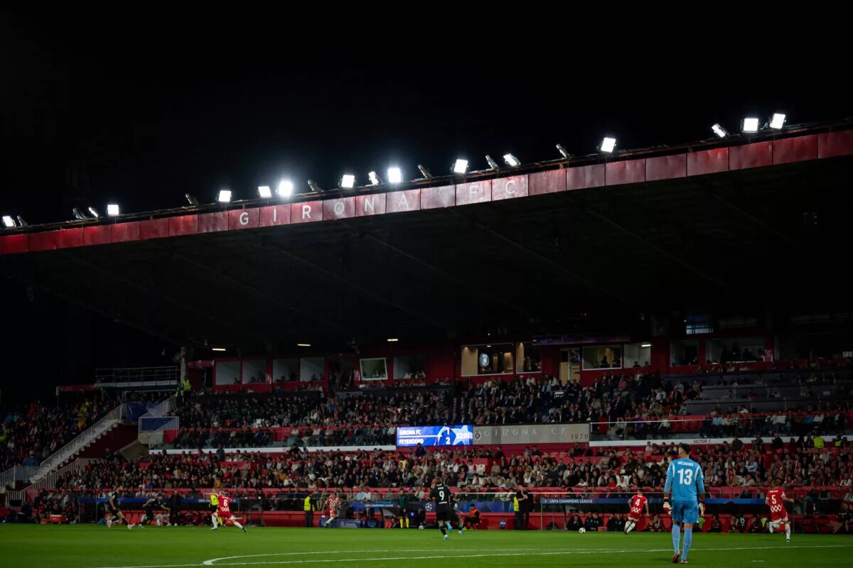 Estadi Montilivi general view during a match