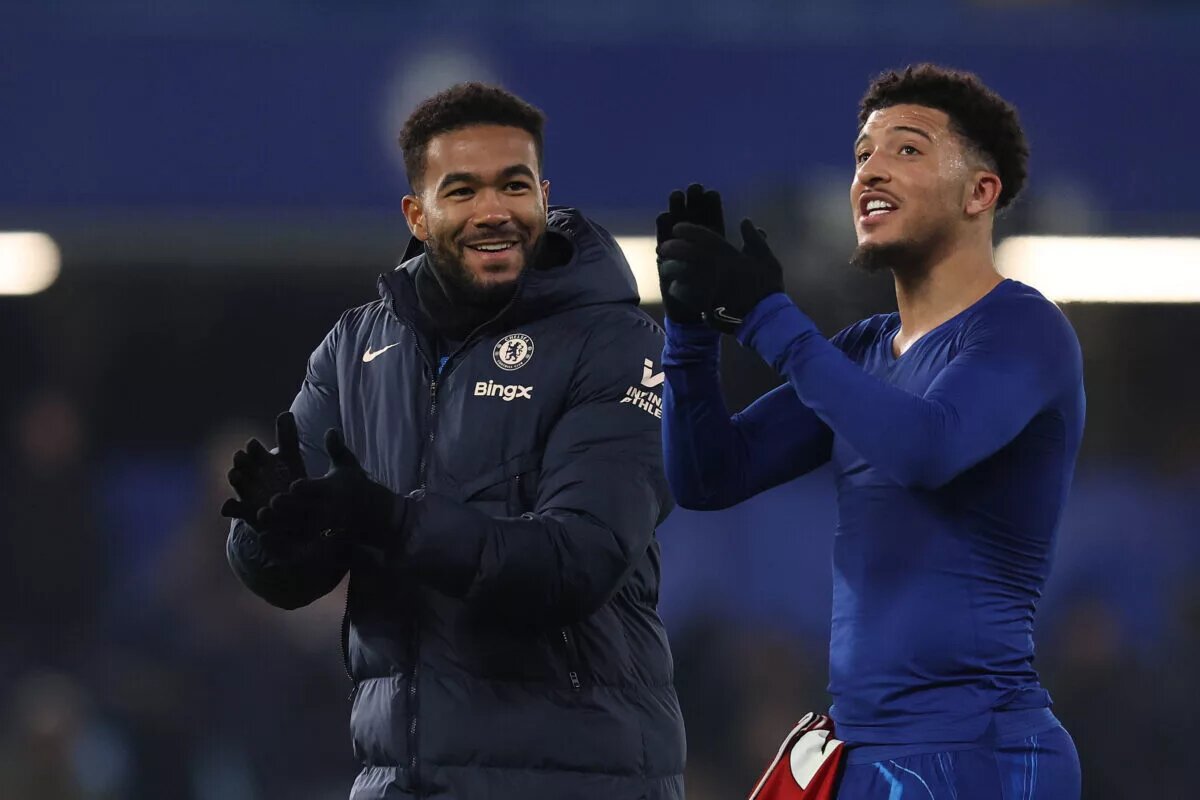 Chelsea Confirmed Lineup - image of Reece James and Jadon Sancho