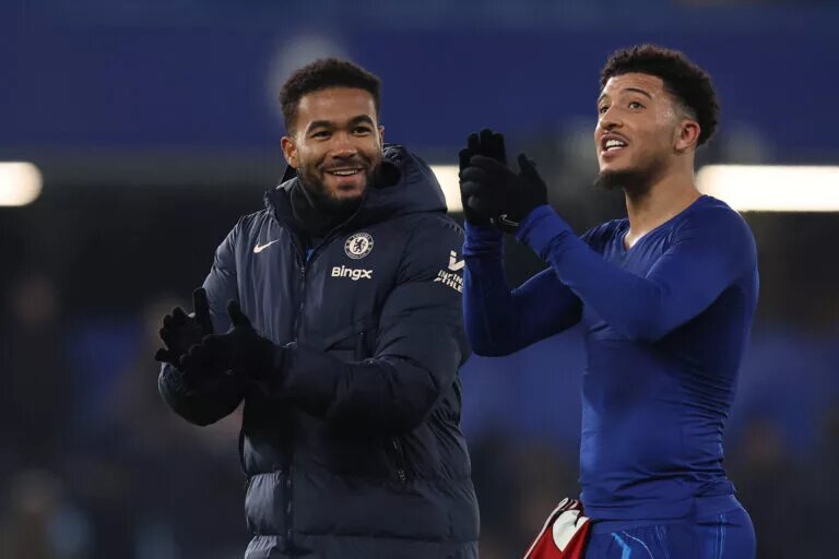 Chelsea Confirmed Lineup - image of Reece James and Jadon Sancho