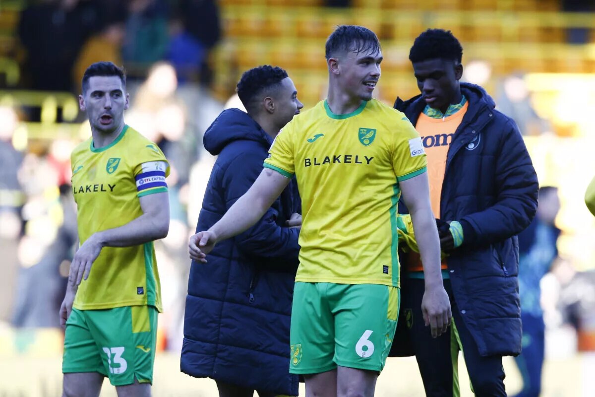 Norwich players pictured after a match
