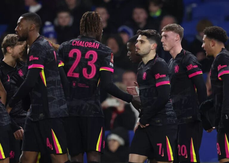 Chelsea Predicted lineup - Chelsea players celebrate goal