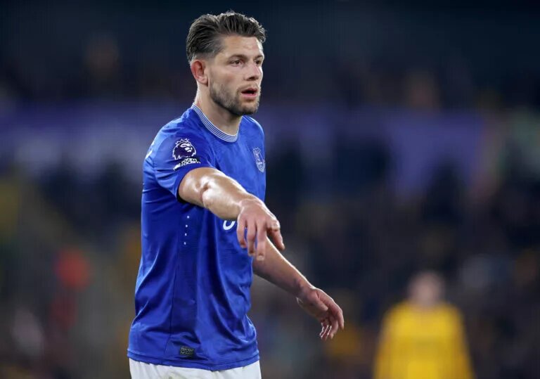 Everton Predicted Lineup - James Tarkowski pictured for Everton