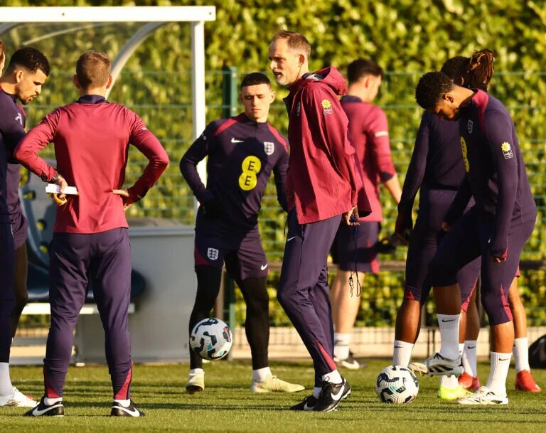England Confirmed lineup - Thomas Tuchel leading England training