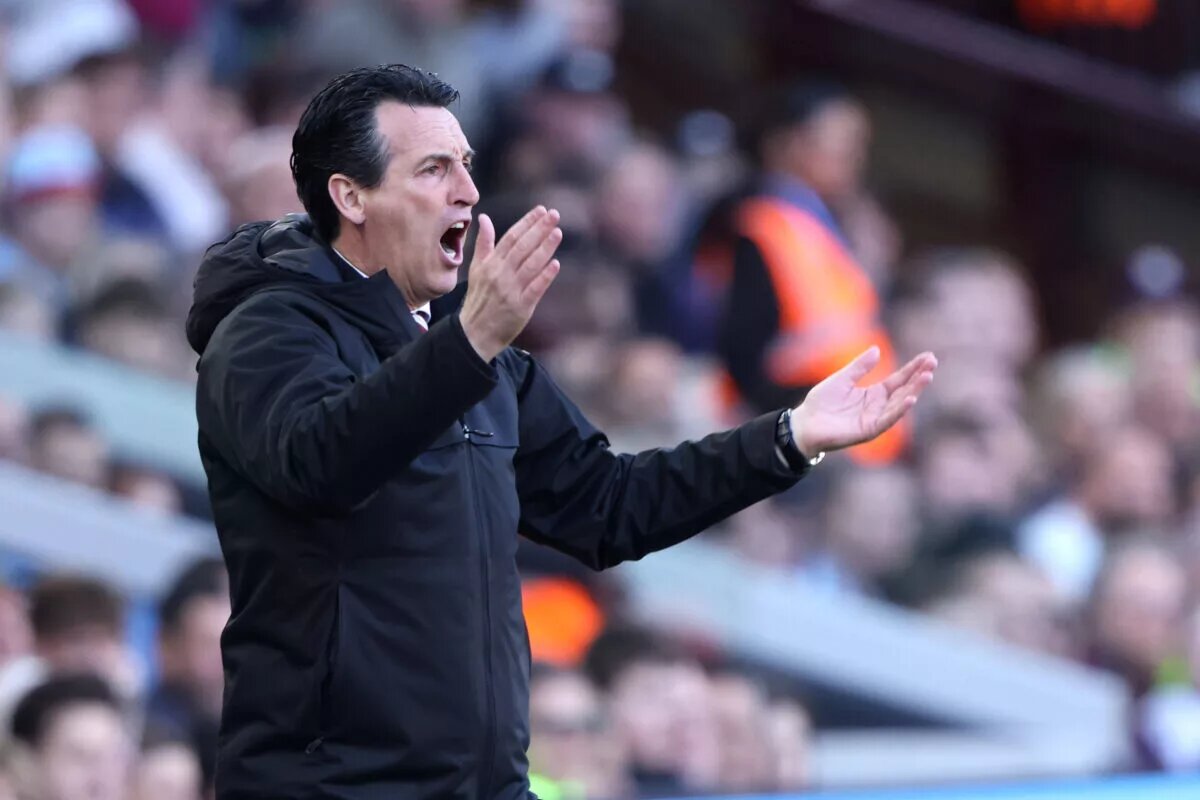 Aston Villa confirmed lineup - imge of Unai Emery