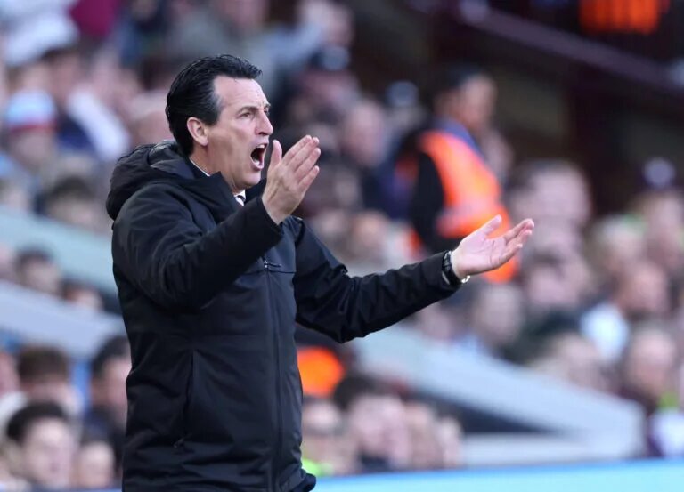 Aston Villa confirmed lineup - imge of Unai Emery