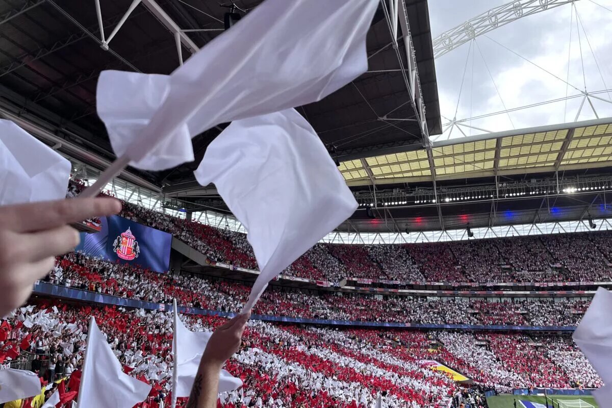 Sunderland fans at Wembley