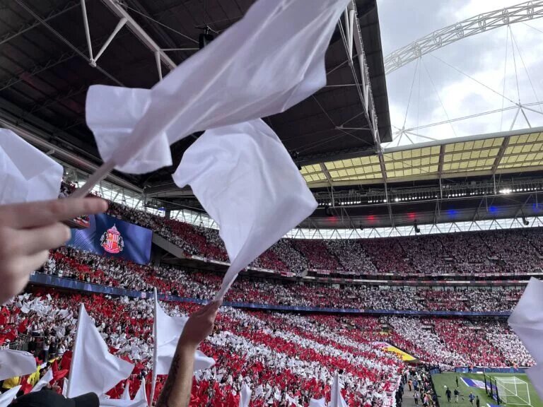 Sunderland fans at Wembley