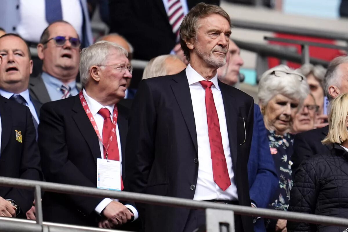 Jim Ratcliffe with Alex Ferguson