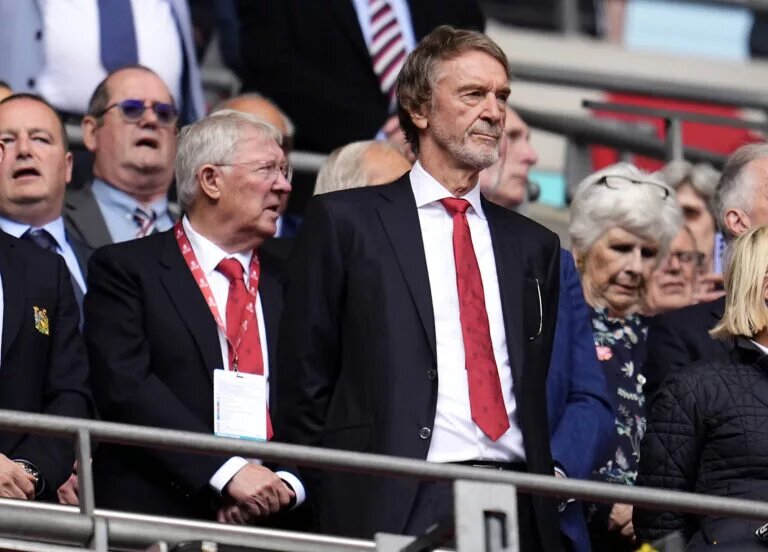 Jim Ratcliffe with Alex Ferguson