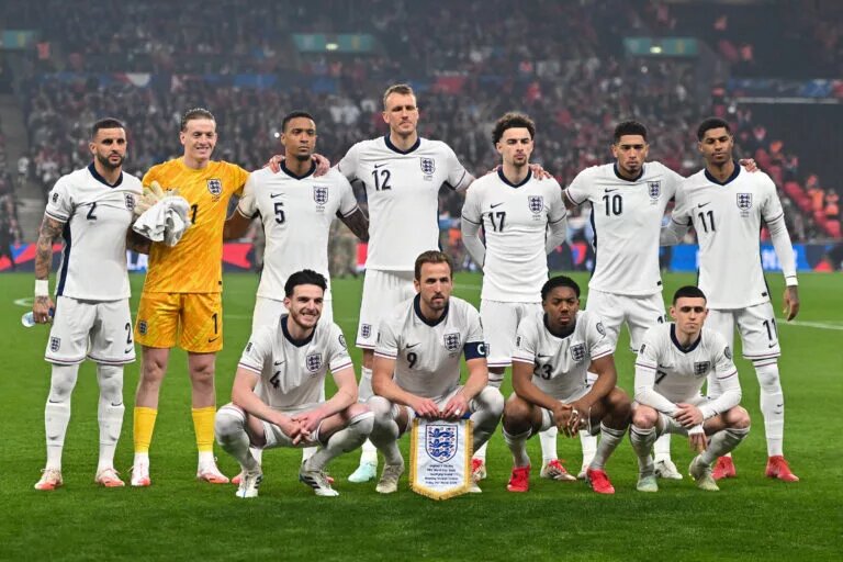 England squad lineup vs Albania