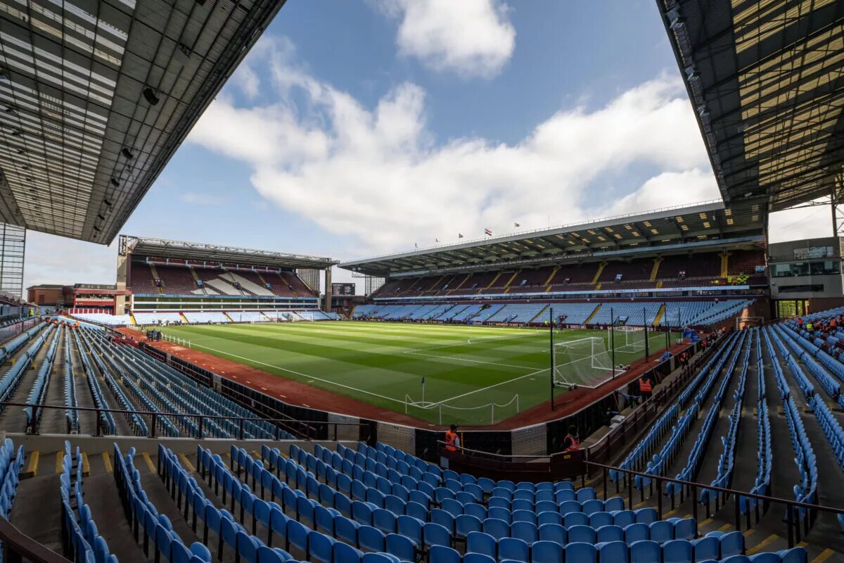Aston Villa confirmed lineup - image of Villa Park pre-match