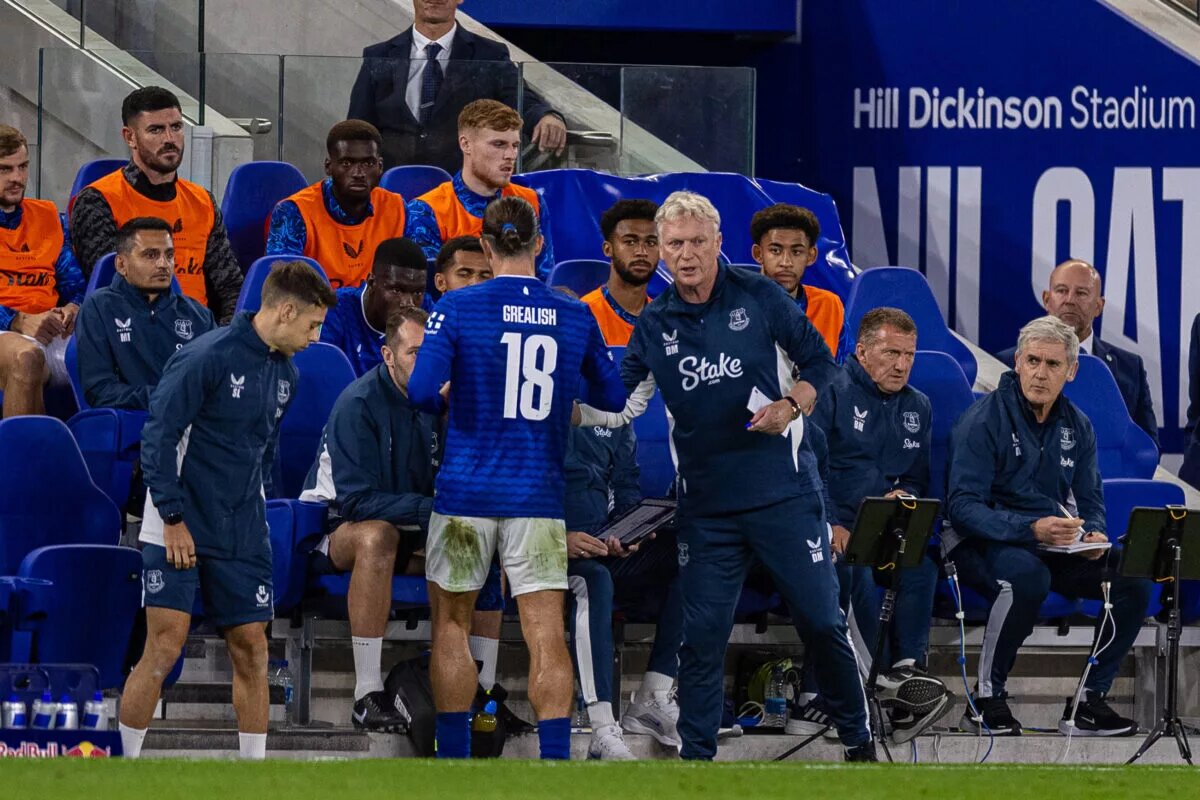 Everton predicted lineup - image of Jack Grealish during substitution