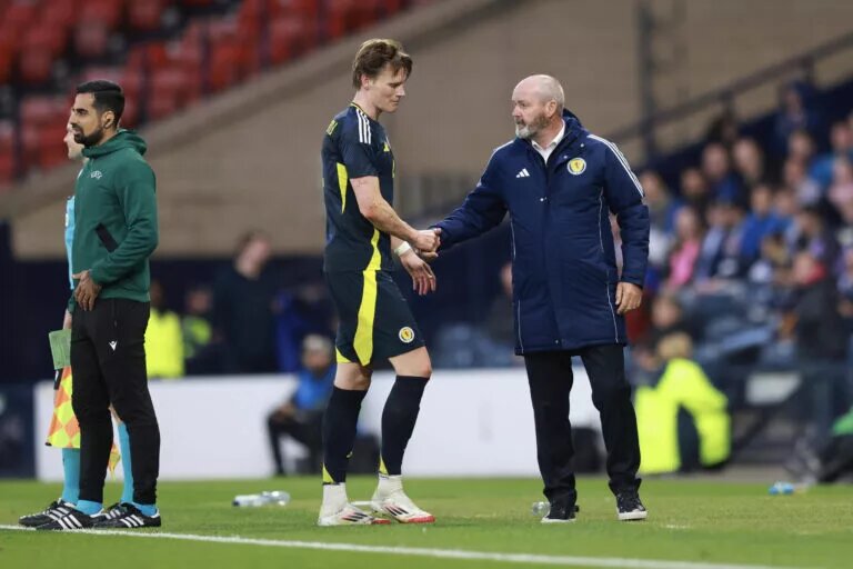 Scotland vs Denmark confirmed lineups -Image of Steve Clarke
