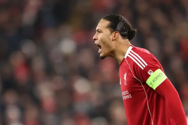 Virgil van Dijk Reacts as Liverpool Face Uphill Champions League Task