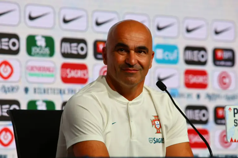 Portugal predicted lineup: Trainer Roberto Martinez (Portugal) *** Portugal national football team, Selecao, 07 06 2024, Portugal Croatia press conference preparatory match for the European Championship 2024 , Coach Roberto Martinez Portugal Copyright