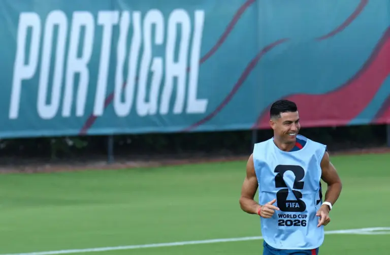 Portugal Predicted Lineup and Team News vs DR Congo: Cristiano Ronaldo during training