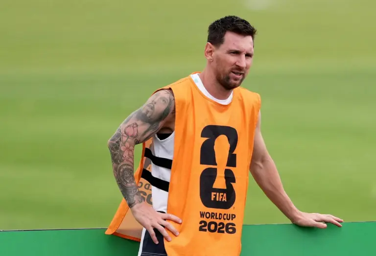 Argentina Team News: Argentina Training - Compass Minerals National Performance Center, Kansas City, Kansas, U.S. - June 26, 2026 Argentina's Lionel Messi during training